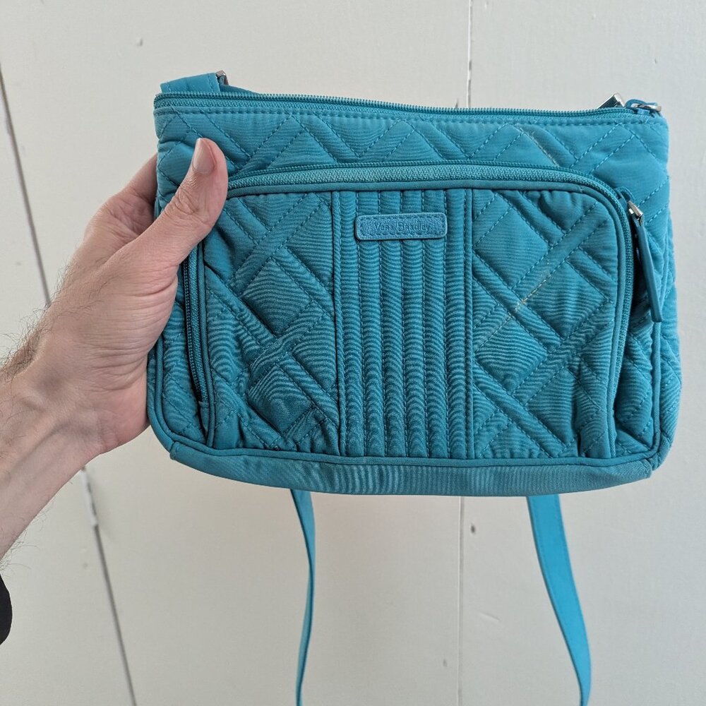 Vera Bradley teal crossbody purse